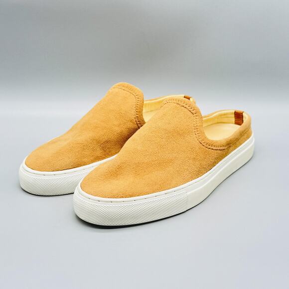 Jenni Kayne Shoes Womens 7 Tan Beige Suede Mule Slip On Slider Sneakers Casual - Picture 4 of 13